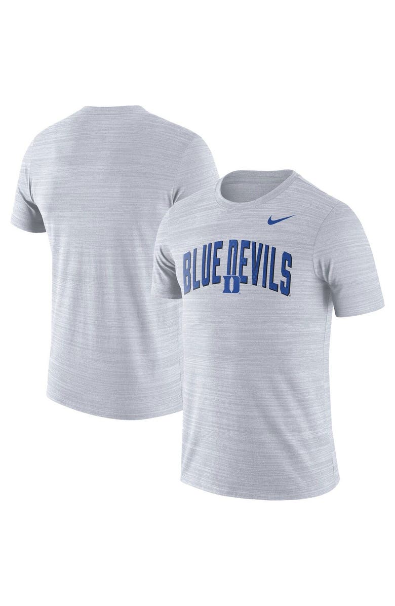 Nike Men's Nike White Duke Blue Devils 2022 Game Day Sideline Velocity Performance T-Shirt, Main, color, 