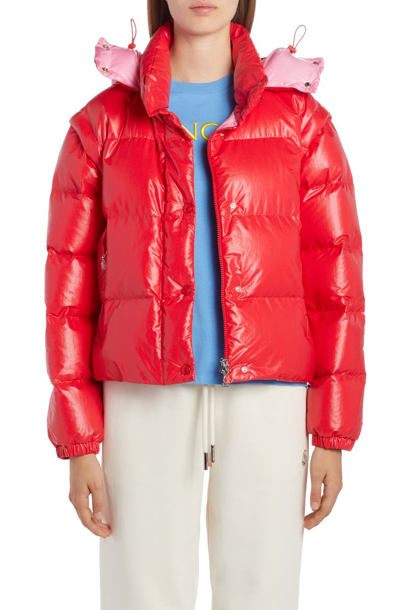 Moncler Mauleon Convertible Down Jacket, Main, color, 