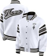 WEAR by Erin Andrews Women's WEAR by Erin Andrews White/Black WNBA Full-Snap Fleece Sweatshirt Jacket
