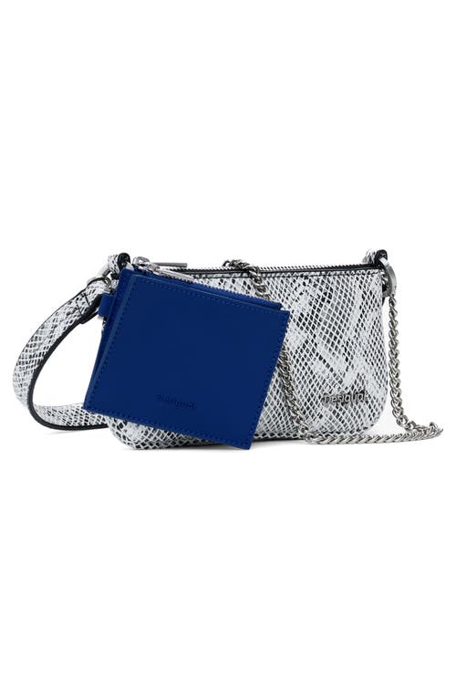 Desigual Faux Leather Crossbody Bag In Gray