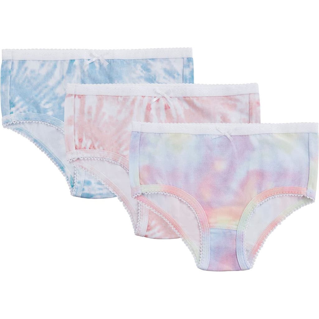Memoi Printed Cotton Briefs 3 Pack In Multi