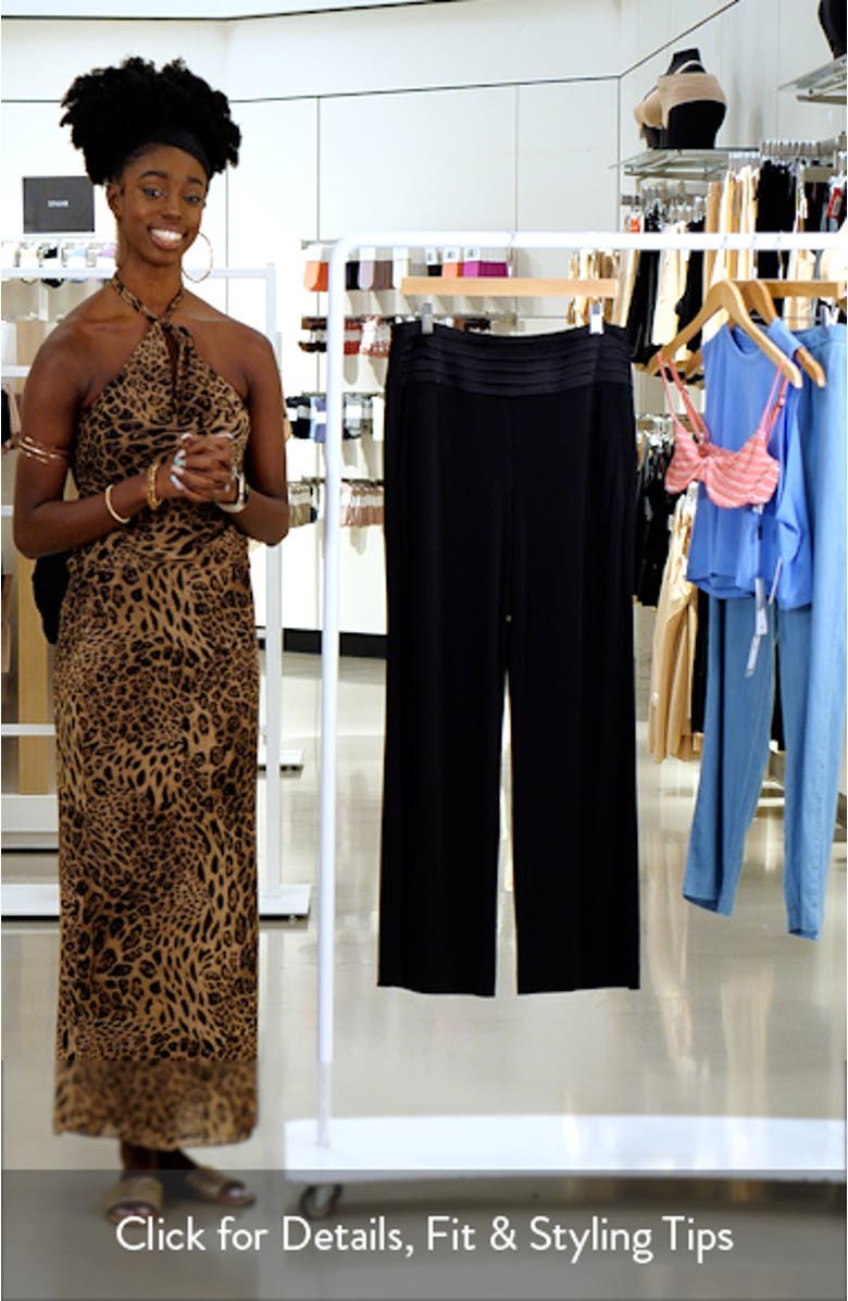 Cummerbund Waist Crepe Pants, sales video thumbnail