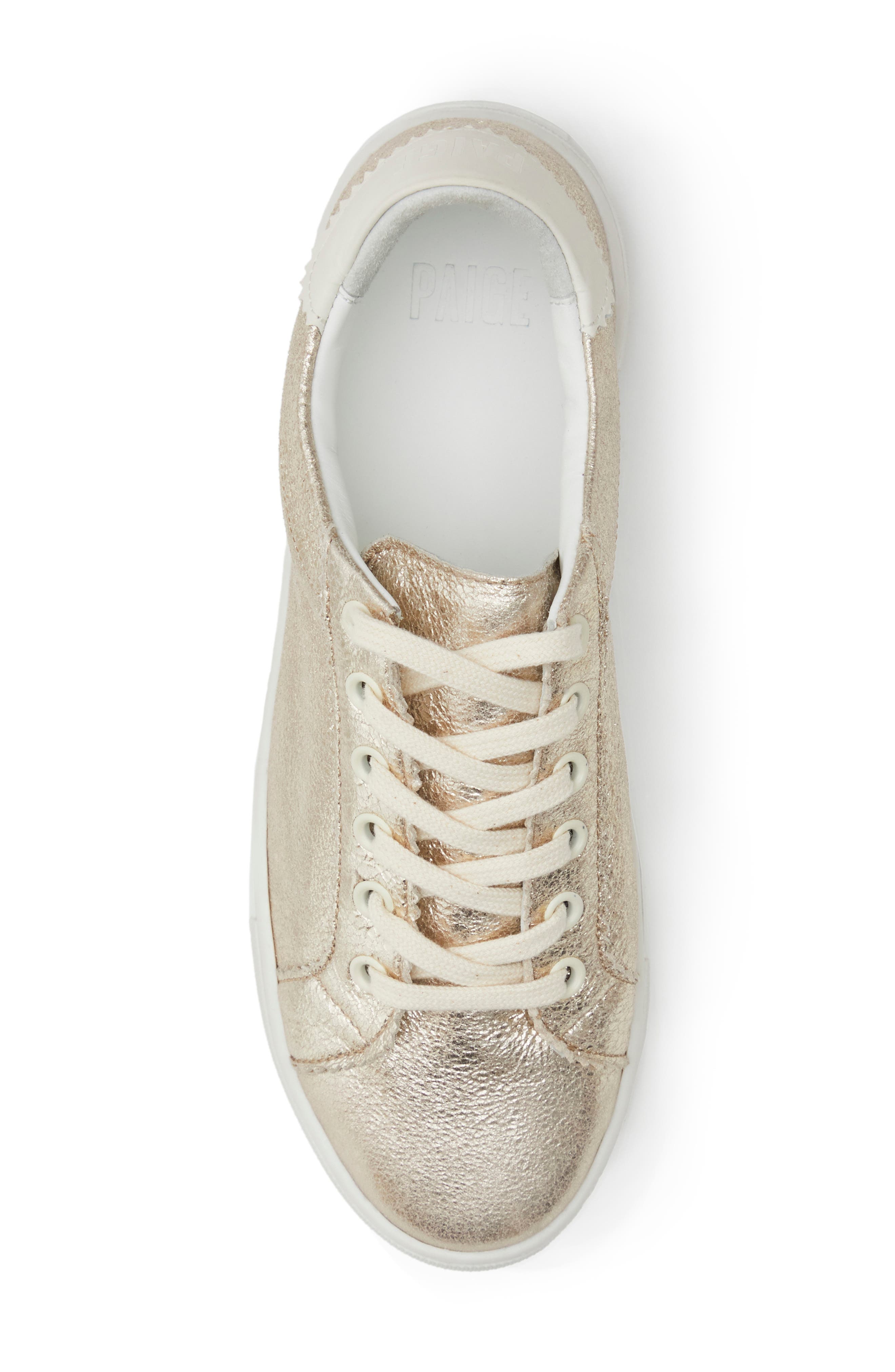 PAIGE Amelia Sneaker, Alternate, color, Champagne