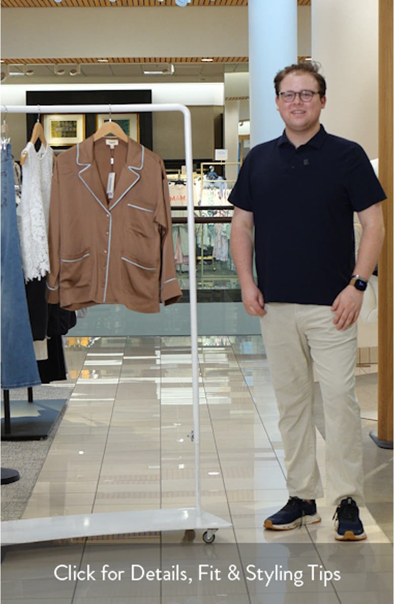 Mara Satin Button-Up Shirt, sales video thumbnail