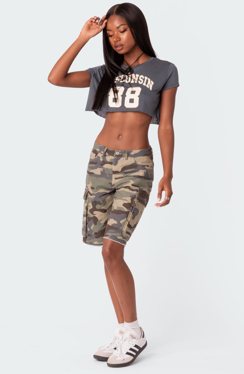 EDIKTED Low Rise Bermuda Shorts, Alternate, color,