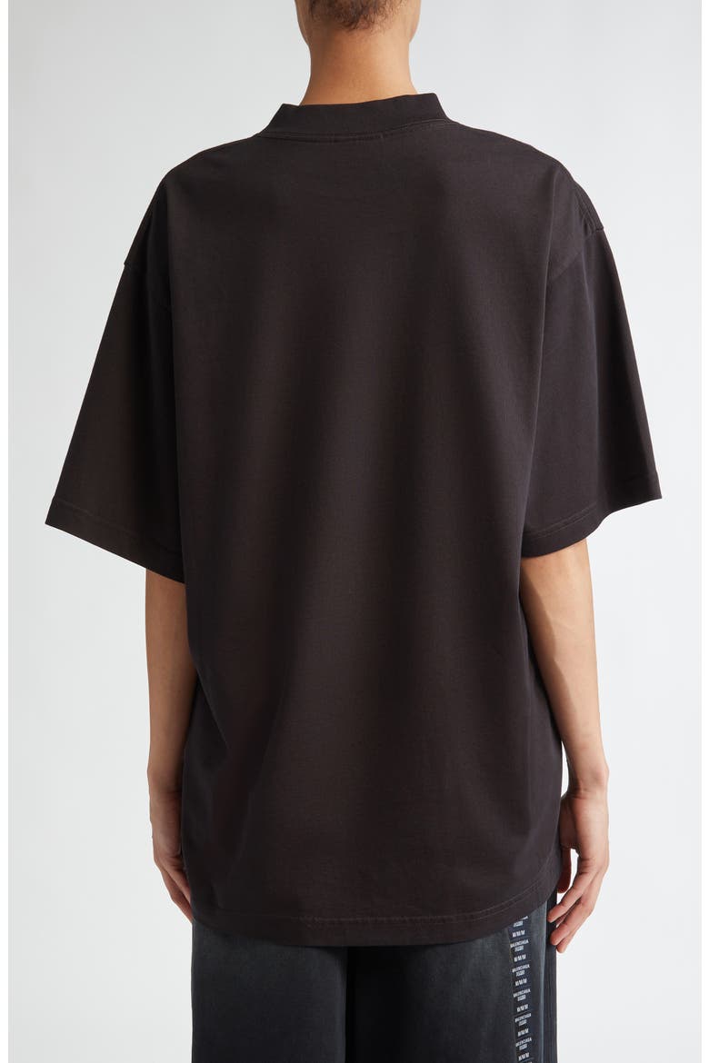 Beverly Hills Medium Fit Embroidered Cotton T-Shirt, Alternate, color, 9034 WASHED BLACK/ WHITE