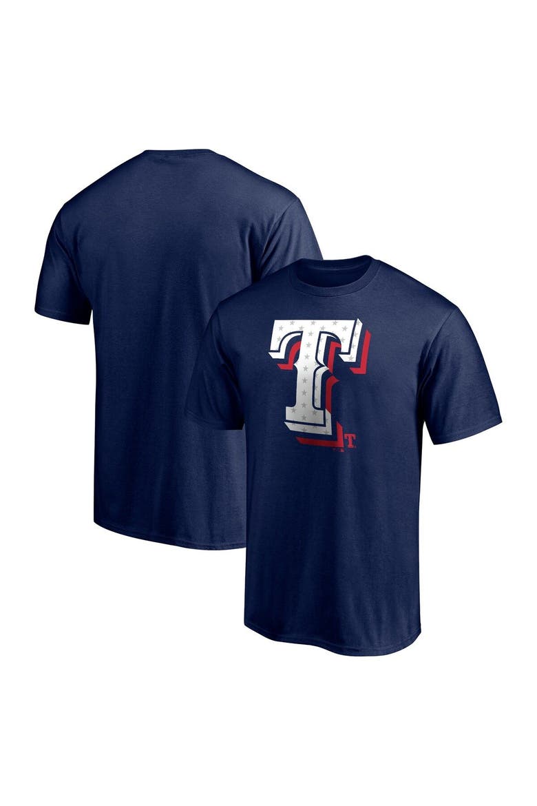 Men's Fanatics Branded Navy Texas Rangers Red White and Team T-Shirt, Main, color, Navy