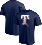 FANATICS Men's Fanatics Branded Navy Texas Rangers Red White and Team T-Shirt