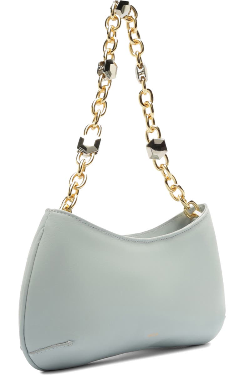 Arezzo Small Luna Baguette Leather Shoulder Bag, Alternate, color, Glacier Blue