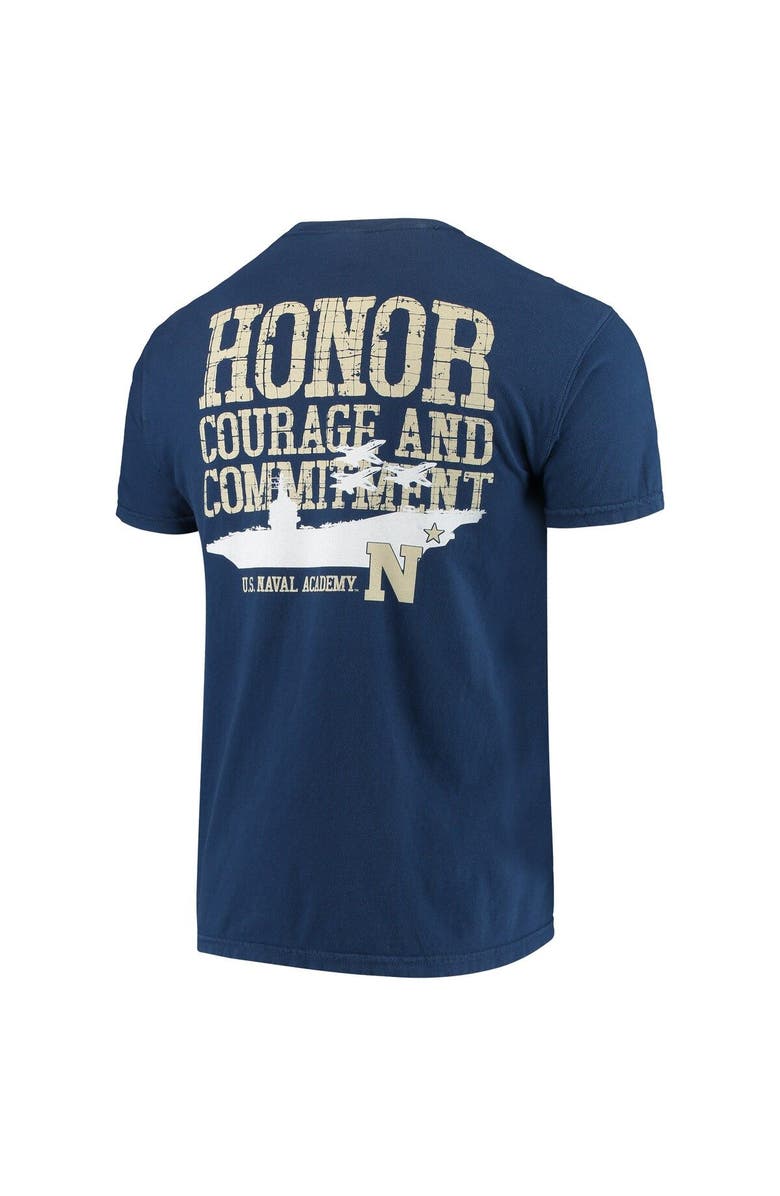 IMAGE ONE Men's Navy Navy Midshipmen Local Comfort Color T-Shirt, Alternate, color,