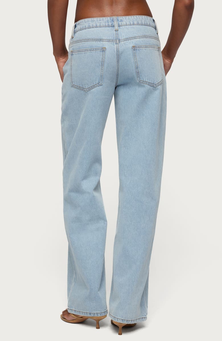 EDIKTED Raelynn Low Rise Baggy Jeans, Alternate, color, Light-Blue
