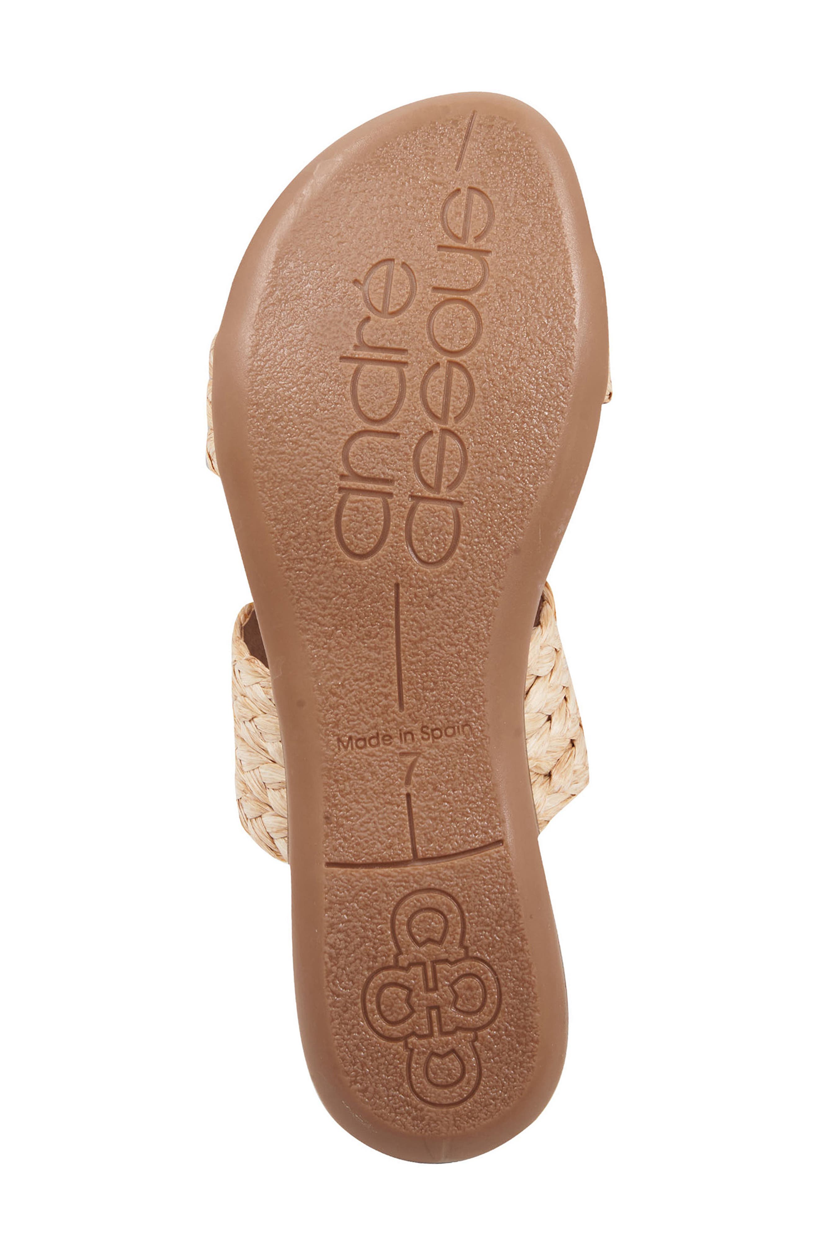 Narice Raffia Slide Sandal, Alternate, color, BEIGE