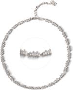 Classicharms T Shape Zirconia Tennis Choker Necklace