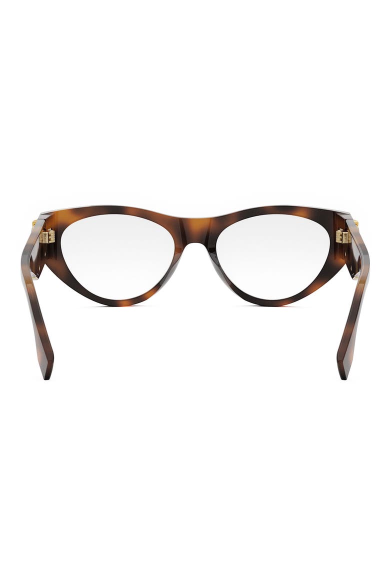 First 52mm Cat Eye Optical Glasses, Alternate, color, BLONDE HAVANA