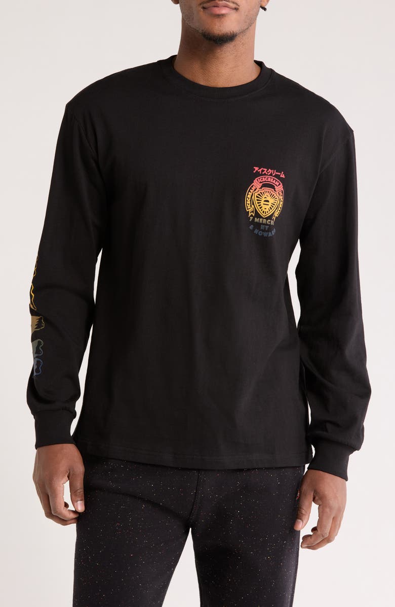 ICECREAM Shield Cotton Jersey Long Sleeve T-Shirt, Main, color, 
