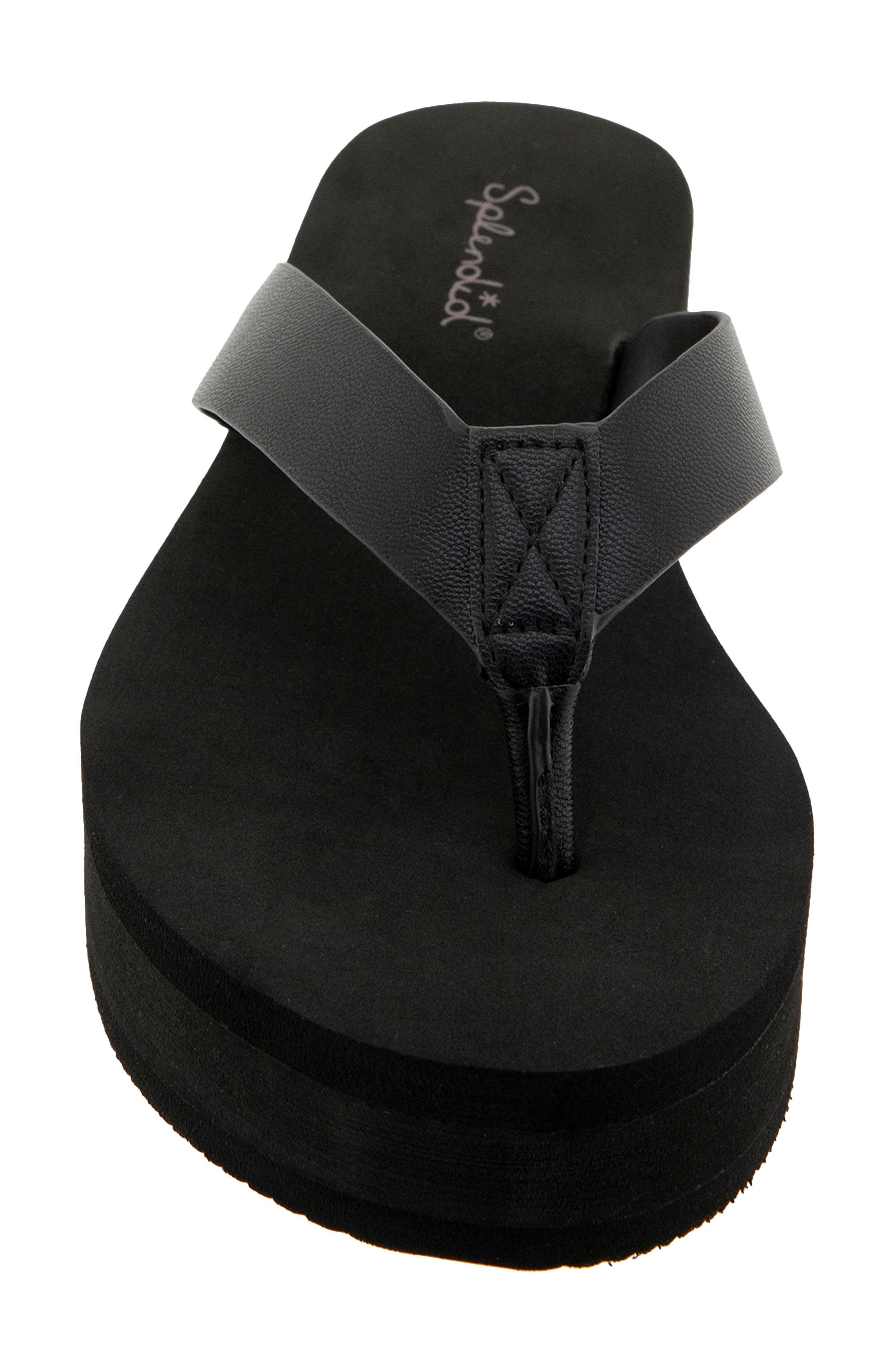 Splendid Quintana Eva Platform Flip Flop, Alternate, color, Black