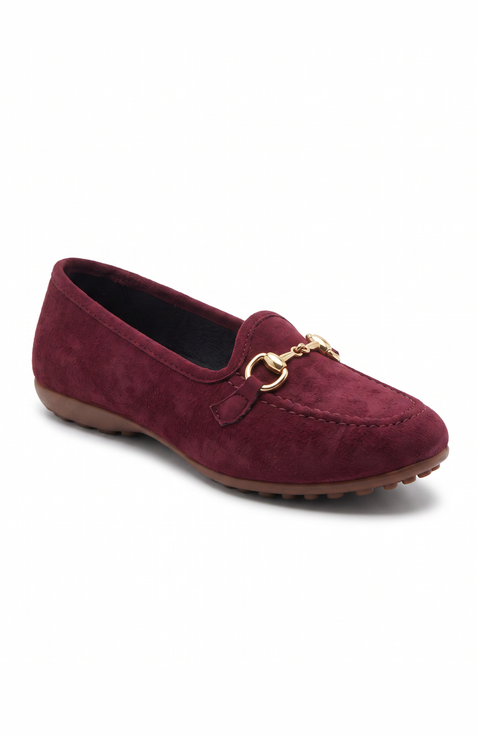 Royal Suede Buckle Slipper