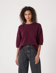 Hush Cherrie Chunky 100% Cashmere Tee