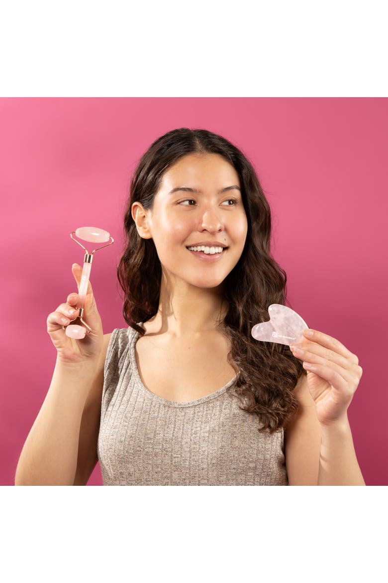 Gua Sha & Face Roller Bundle, Alternate, color, None