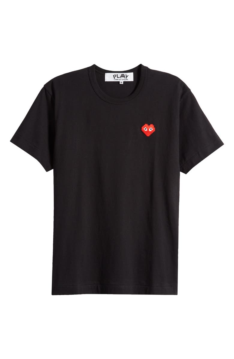 Comme des Garçons PLAY Pixel PLAY Appliqué T-Shirt, Alternate, color,