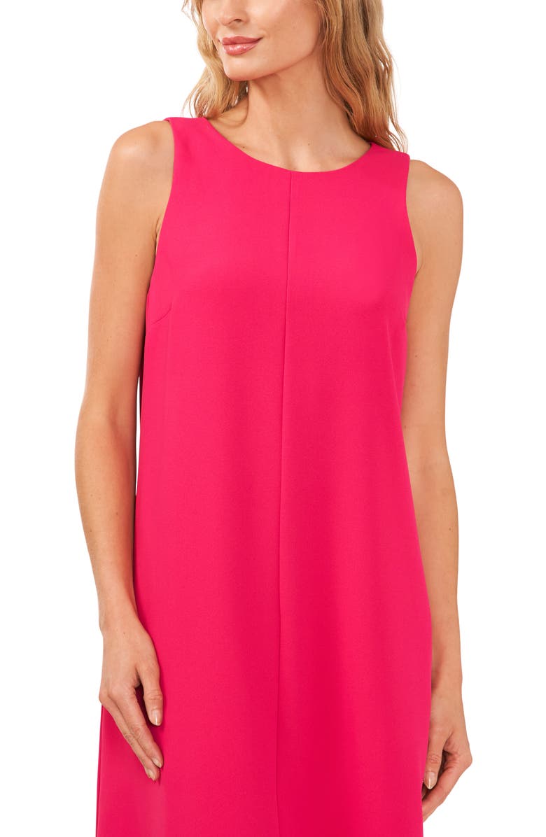 CeCe Back Bow Sleeveless A-Line Dress, Alternate, color, Pink Peacock