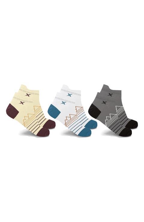 3-Pack Ankle Length Compression Socks