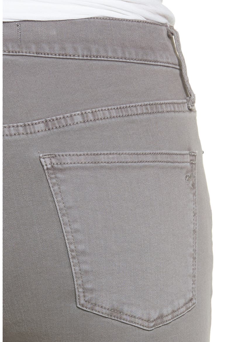 9-Inch High-Rise Skinny Jeans: Raw-Hem Garment-Dyed Edition, Alternate, color, GREY EVENING