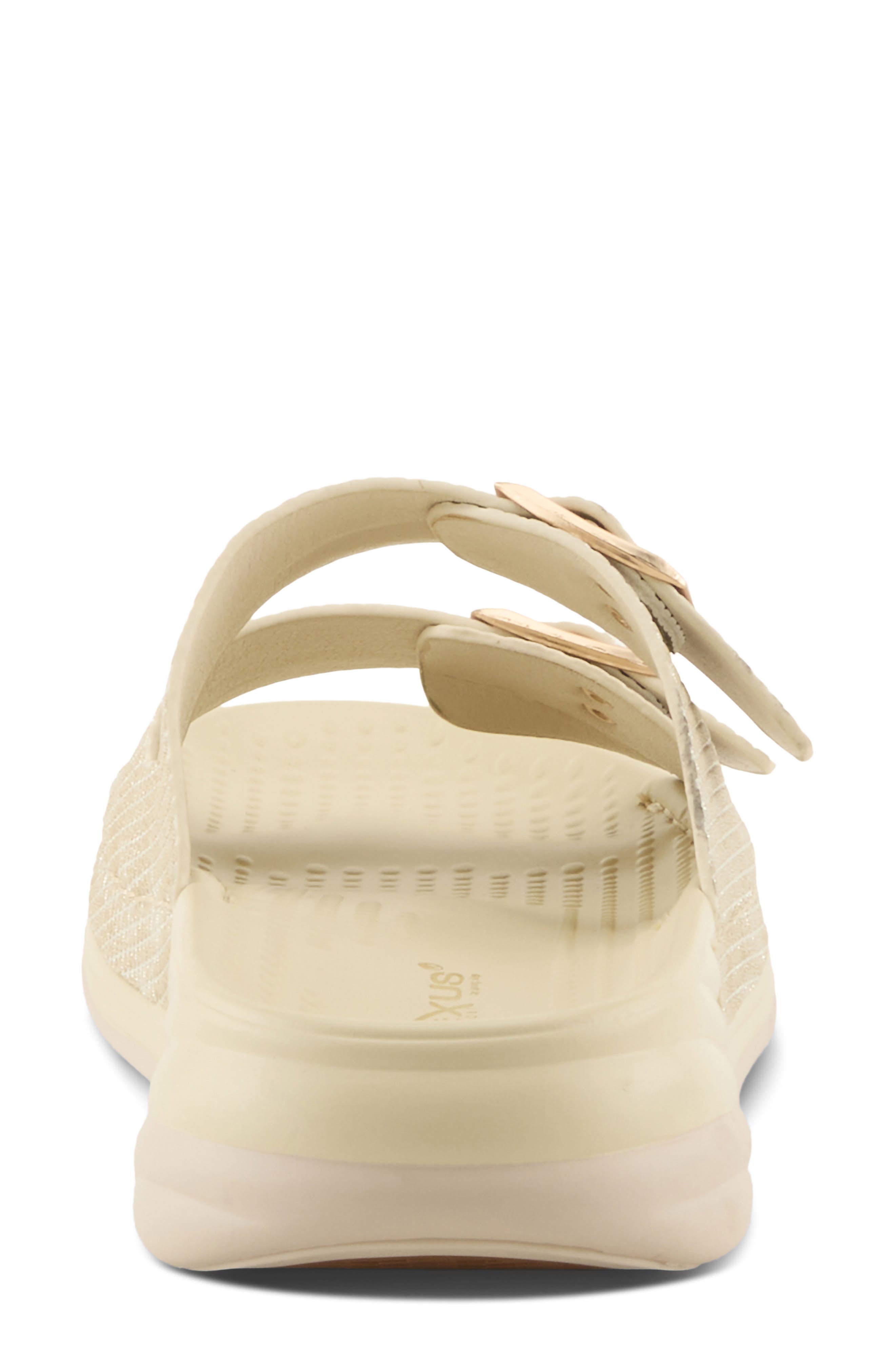 Buttermere Slide Sandal, Alternate, color, BONE METALLIC