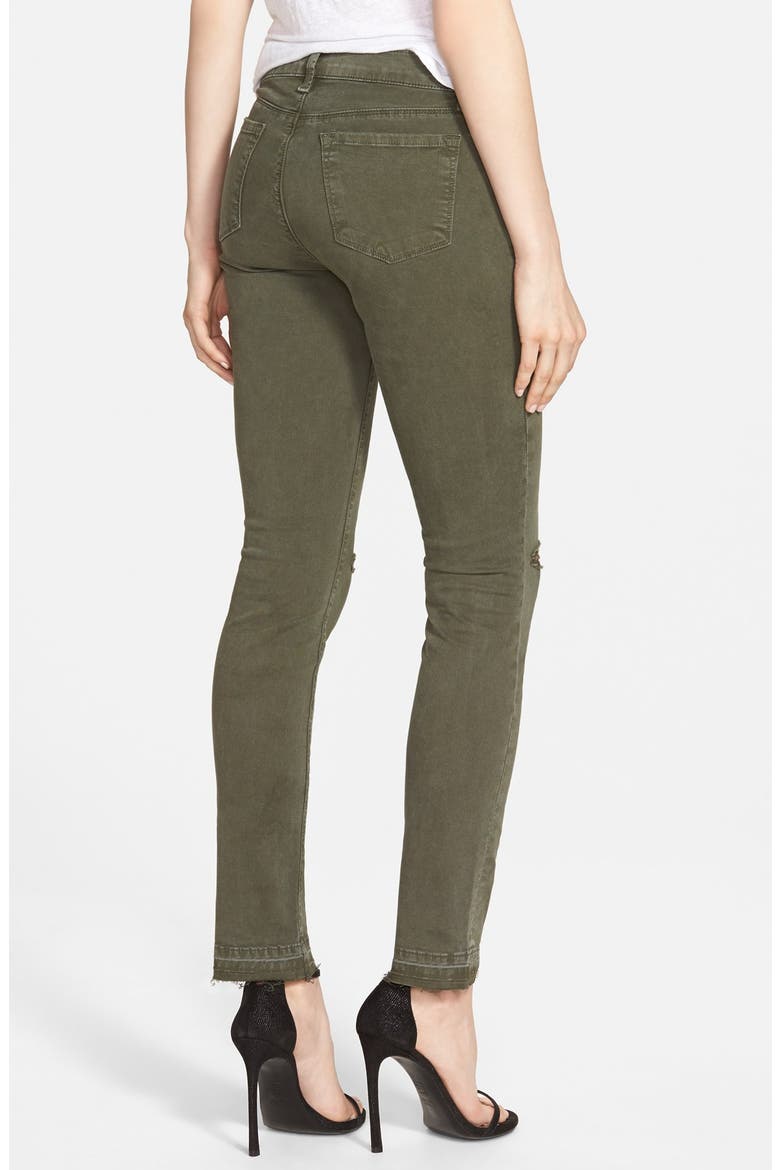 Mid Rise Skinny Jeans, Alternate, color, JUNGLE
