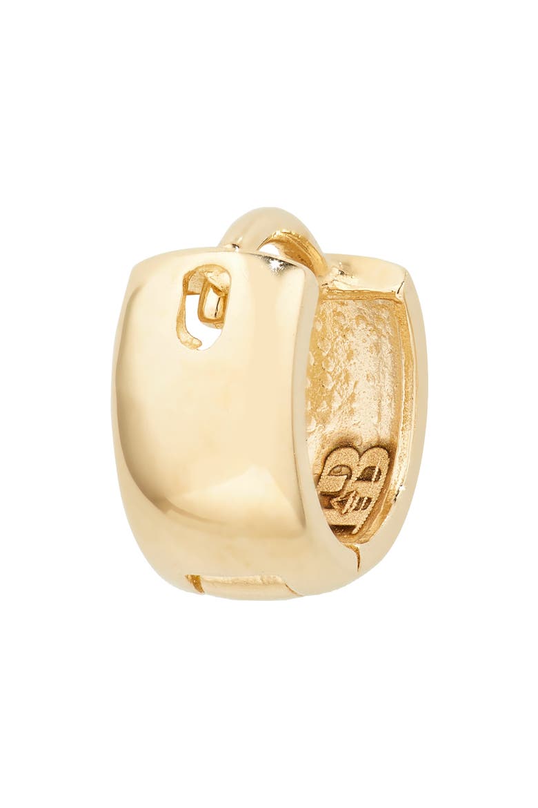 14K Gold Chunky Huggie Hoop Earrings (Nordstrom Exclusive), Alternate, color, 14KY