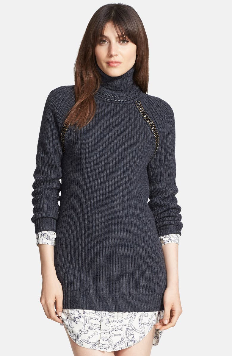 Tory Burch 'McKenna' Turtleneck Sweater Dress, Alternate, color,