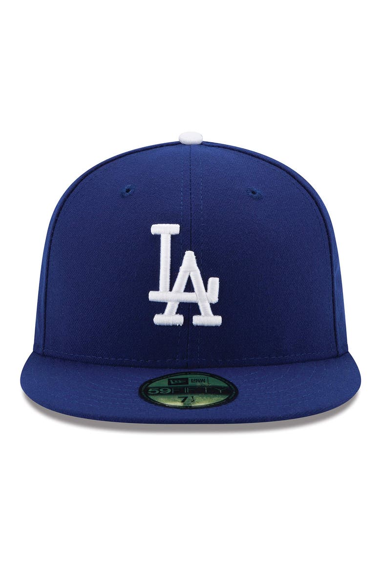 Men's New Era Royal Los Angeles Dodgers Authentic Collection On Field 59FIFTY Performance Fitted Hat, Alternate, color, ROYAL