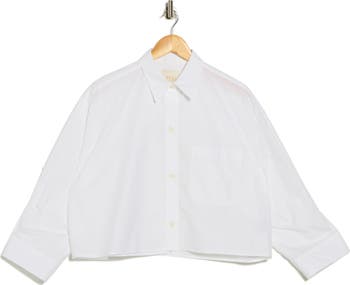 Next Ex Crop Cotton Button-Up Shirt