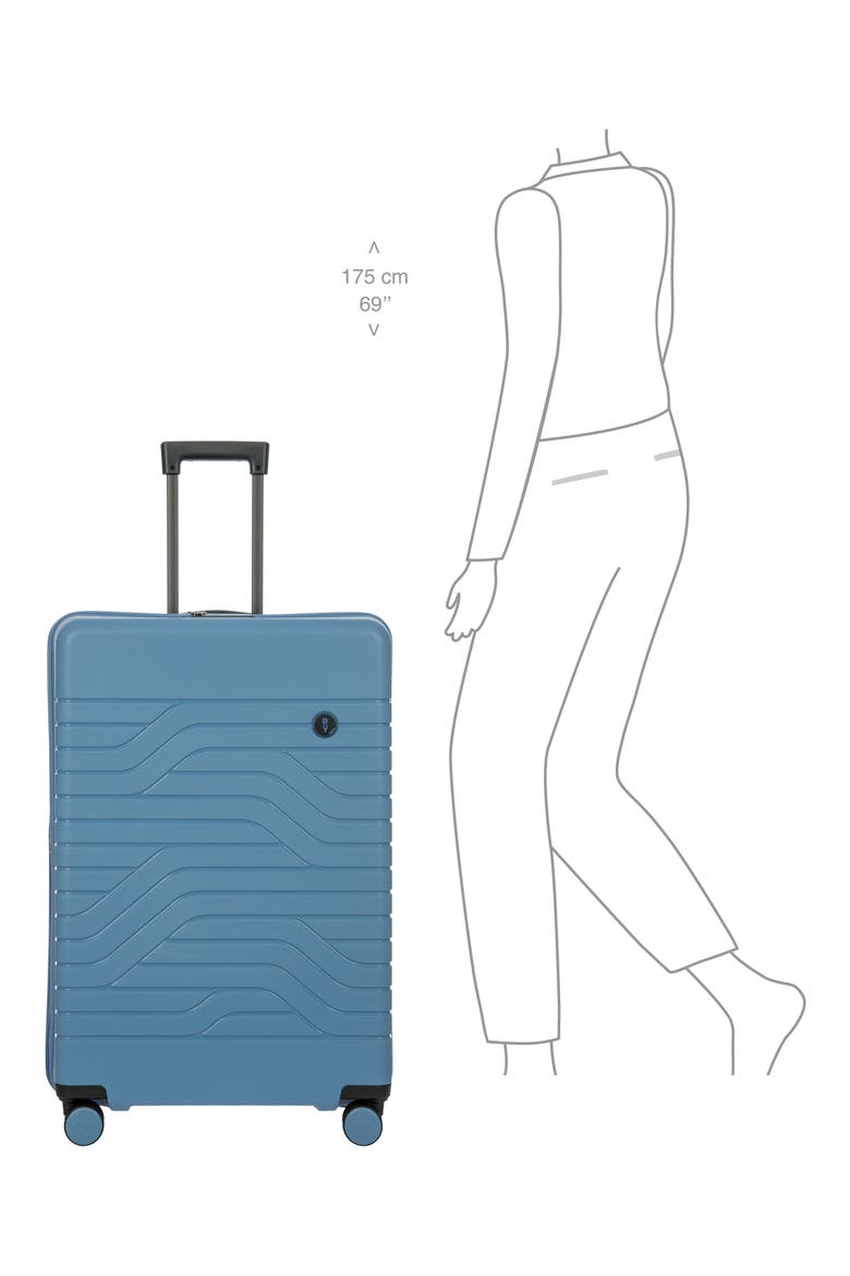 BY Ulisse 31-Inch Expandable Spinner Luggage, Alternate, color, GREY BLUE