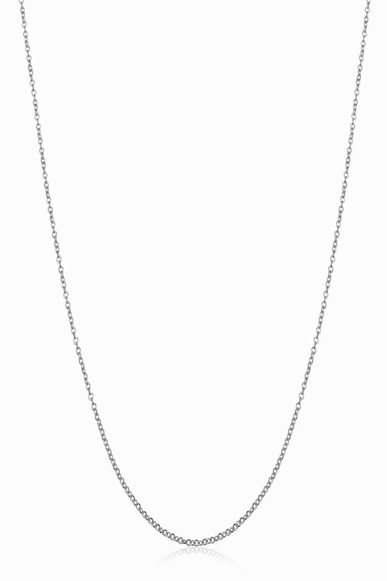 18K Gold Rimini Rolo Chain, Main, color, White Gold
