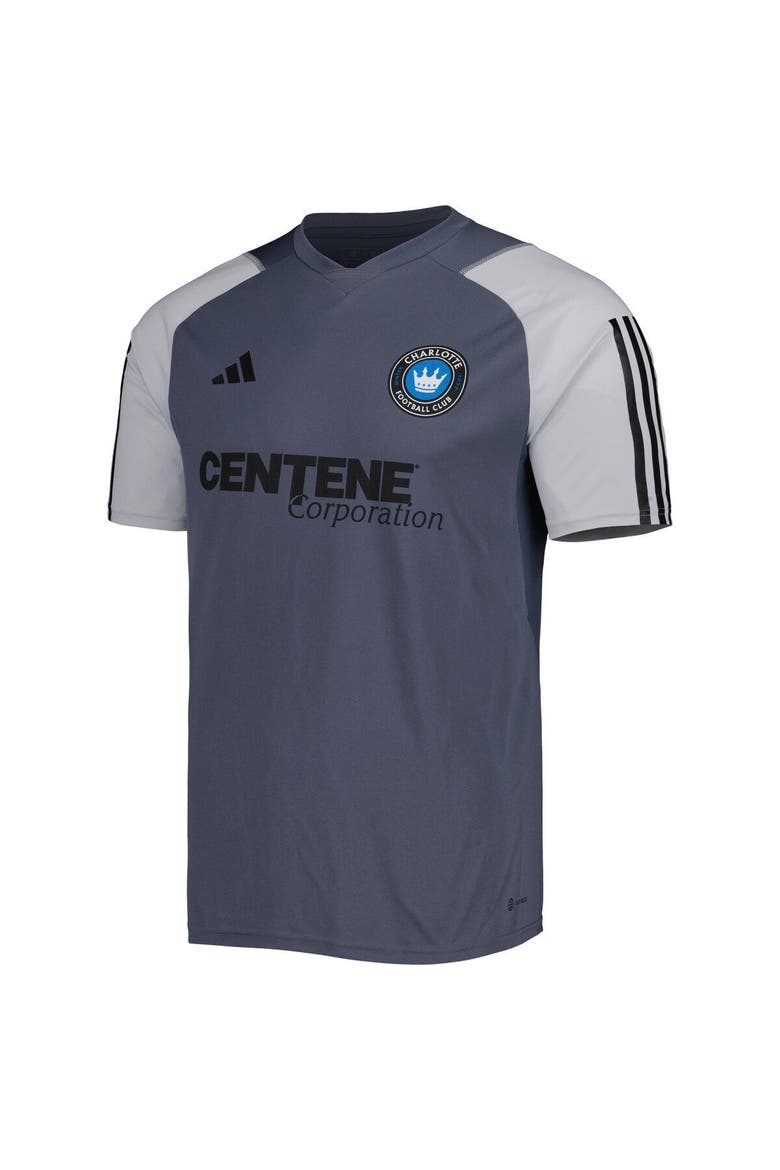 Men's adidas Gray Charlotte FC 2023 On-Field Training Jersey, Alternate, color, Gray