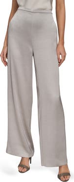 Donna Karan New York Pull-On Wide Leg Pants
