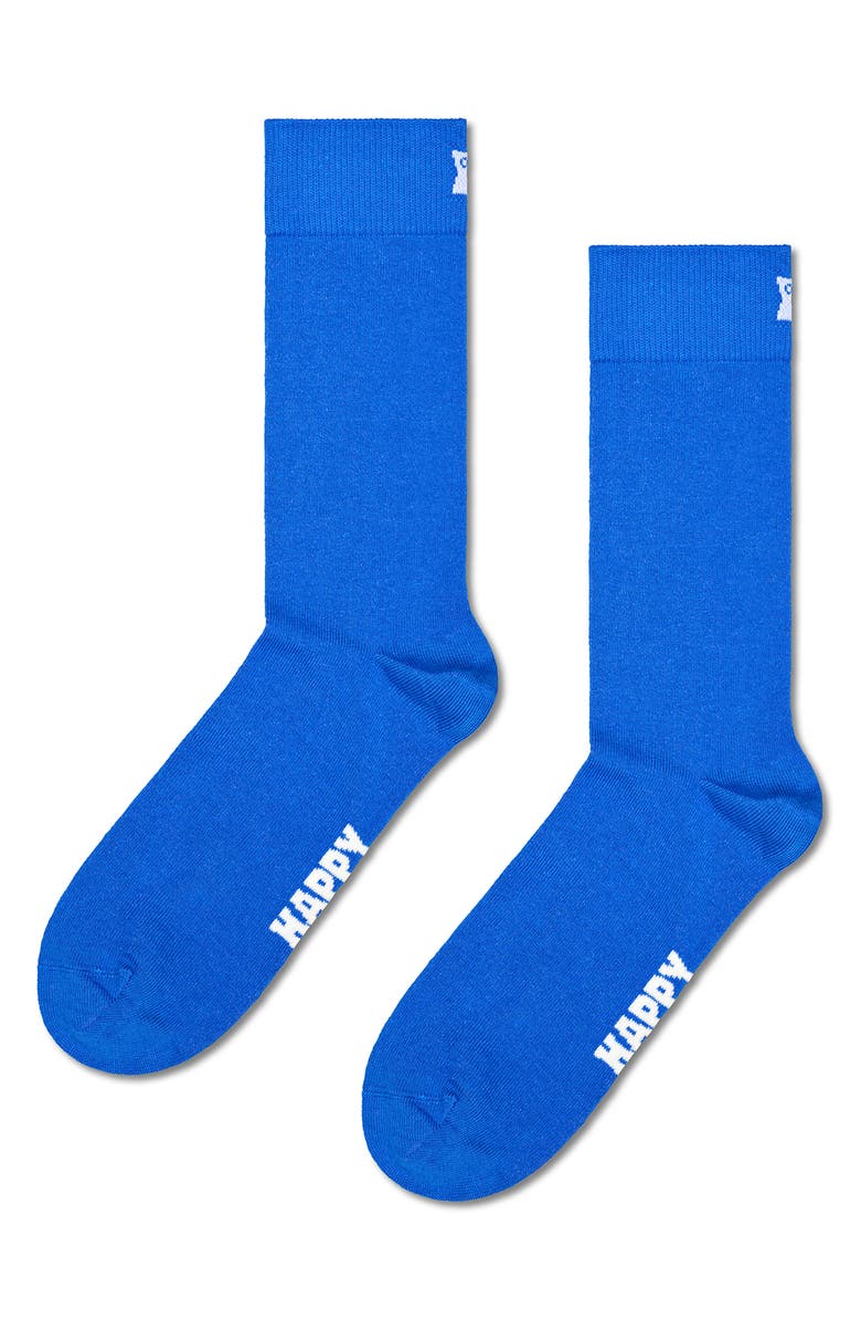 Happy Socks Assorted 3-Pack Crew Socks, Alternate, color, Blue Multi