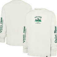 '47 Men's '47 Cream New York Yankees Quiet Please Foundation Long Sleeve T-Shirt