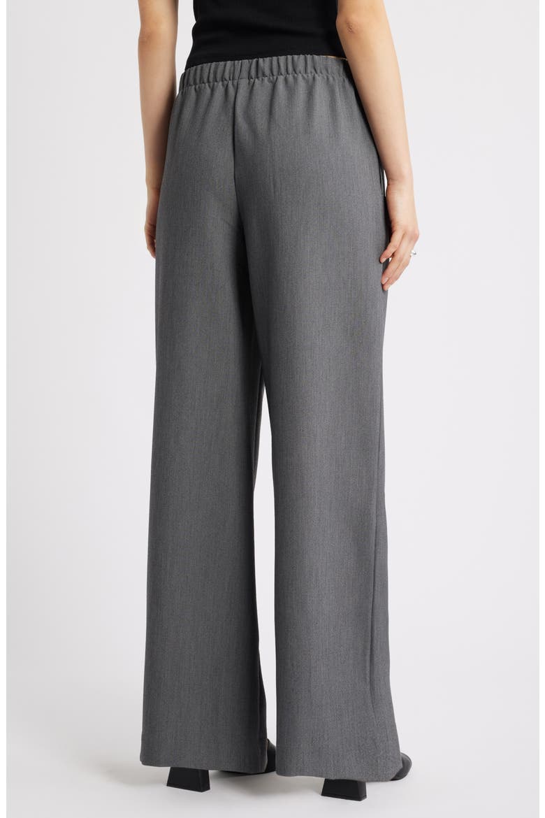 Icon Pull-On Wide Leg Pants, Alternate, color, GREY MAGNET