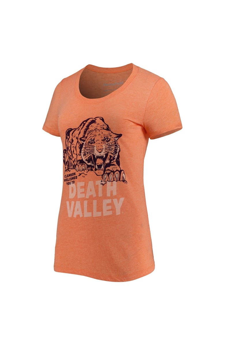 HOMEFIELD Women's Homefield Heathered Orange Clemson Tigers Vintage Tri-Blend T-Shirt, Alternate, color,
