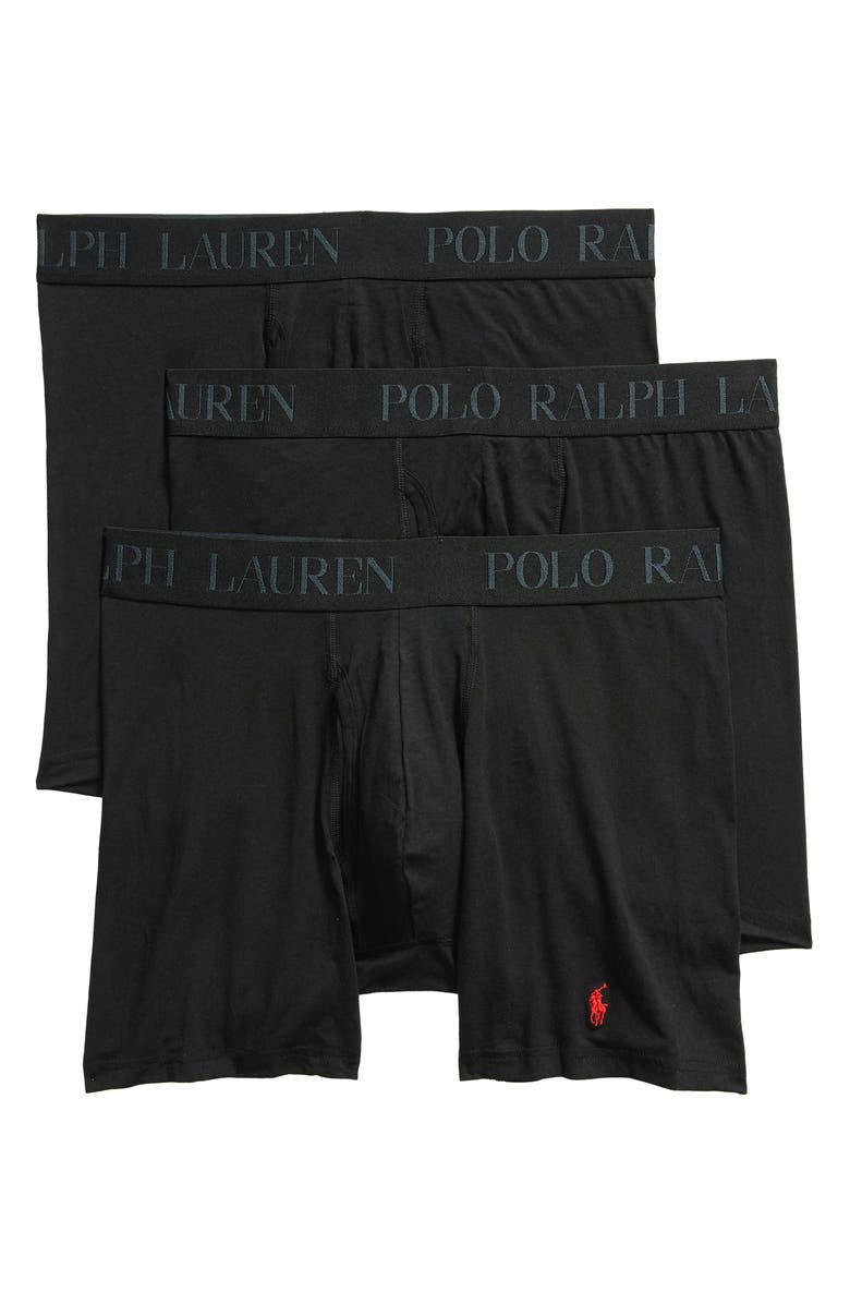 Polo Ralph Lauren 4D 3-Pack Cotton & Modal Boxer Briefs, Main, color,
