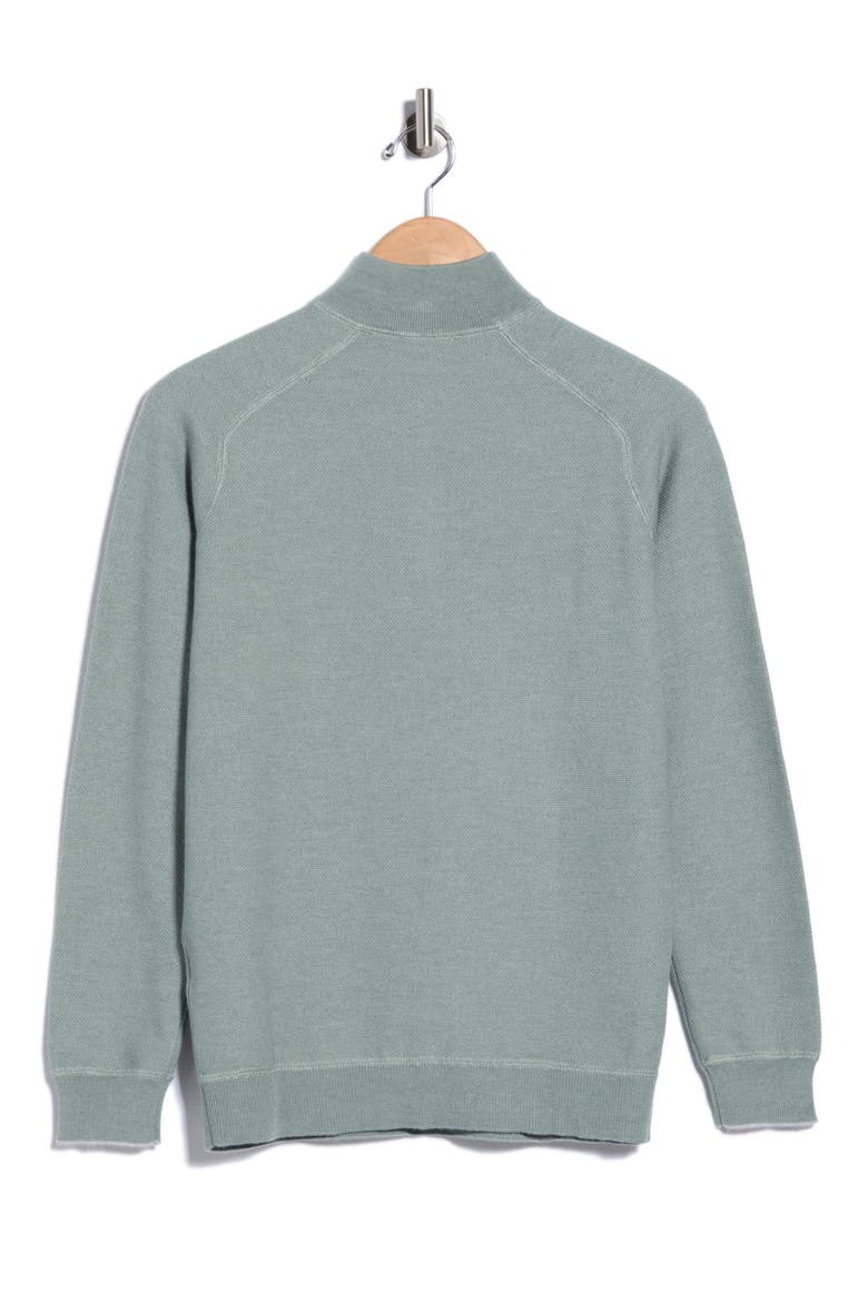 Voyager Cashmere and Silk Quarter Zip Sweater, Alternate, color, WILLOW