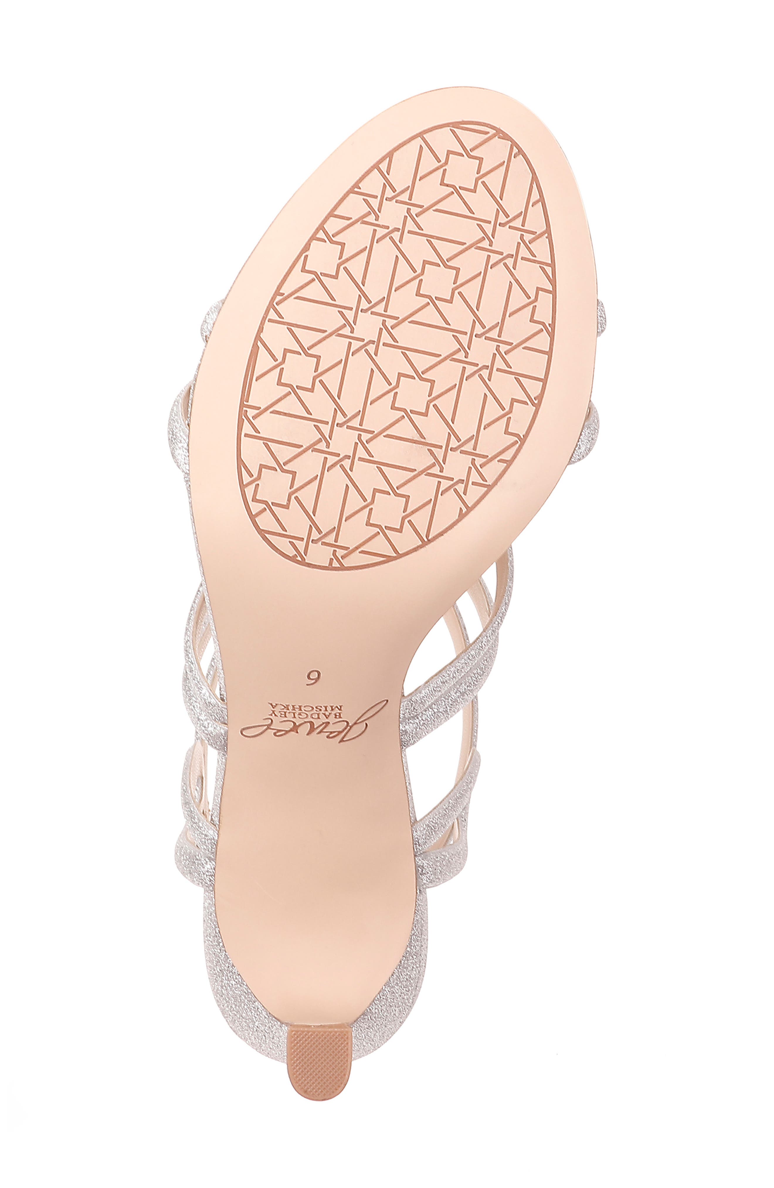 Simba Embellished Strappy Sandal, Alternate, color, SILVER GLITTER