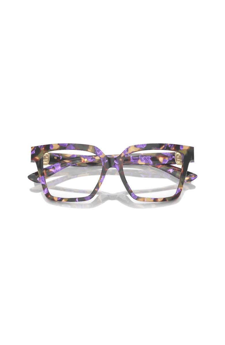 Dolce&Gabbana 51mm Square optical glasses, Alternate, color, Blue