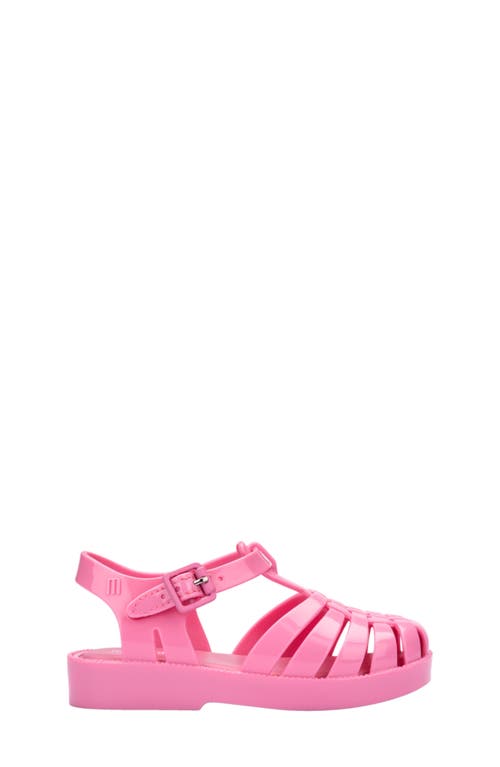 Mini Melissa Closed-toe Ankle-buckle Sandals In Pink