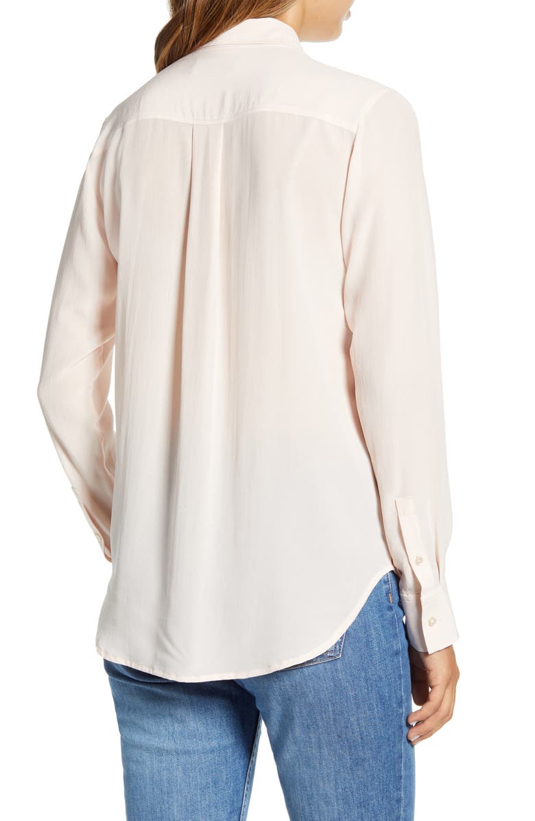 Everlane The Clean Silk Relaxed Shirt, Alternate, color,