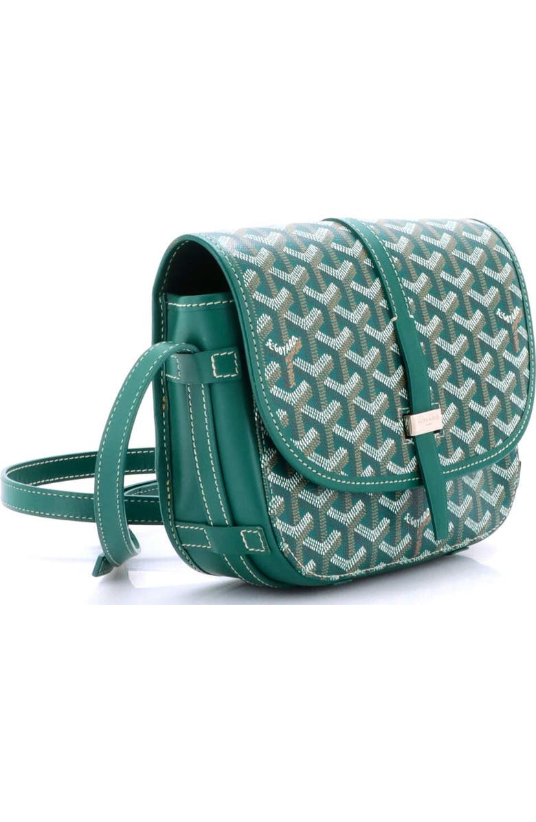 Pre-Owned Goyard Belvedere II Messenger Bag Coated Canvas PM, Alternate, color, Green