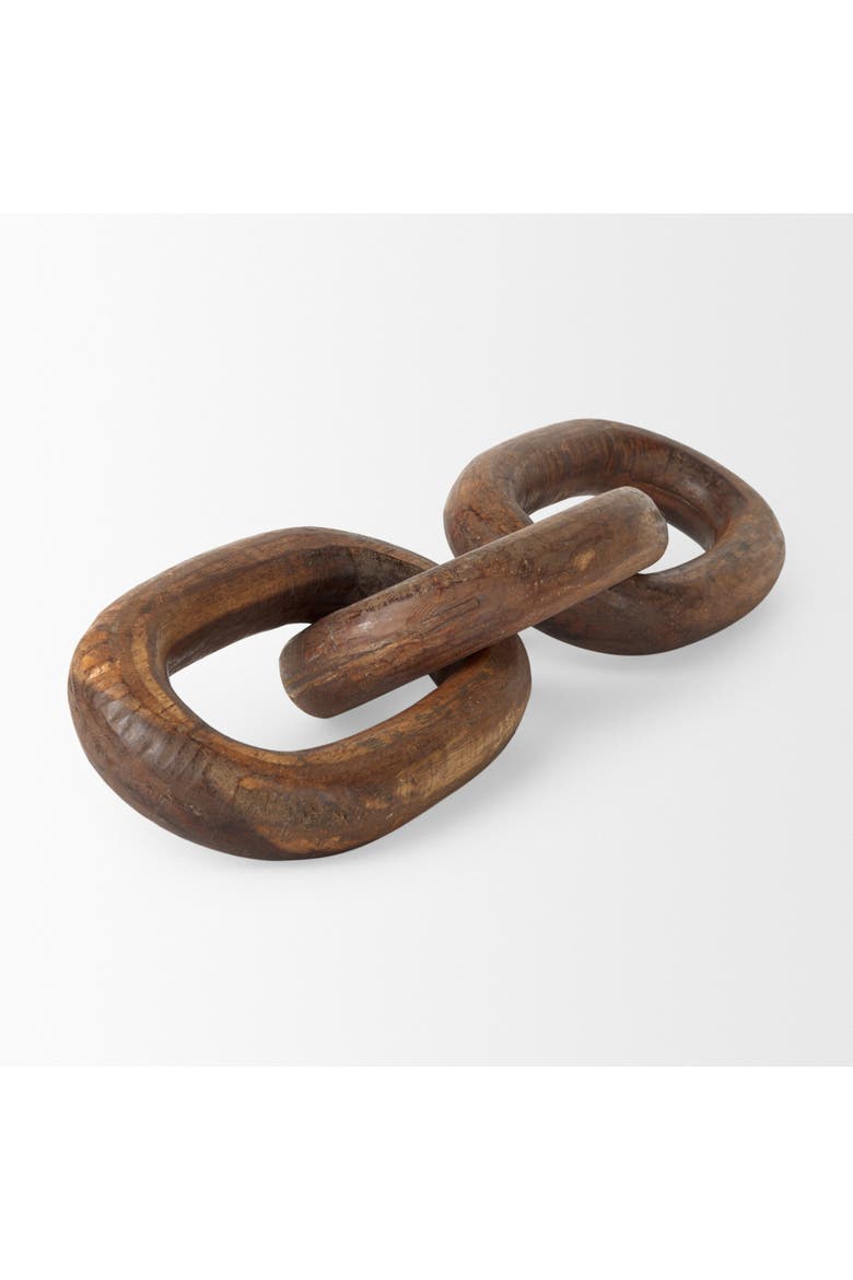Tayla Wood Chain Link, Alternate, color, Beige