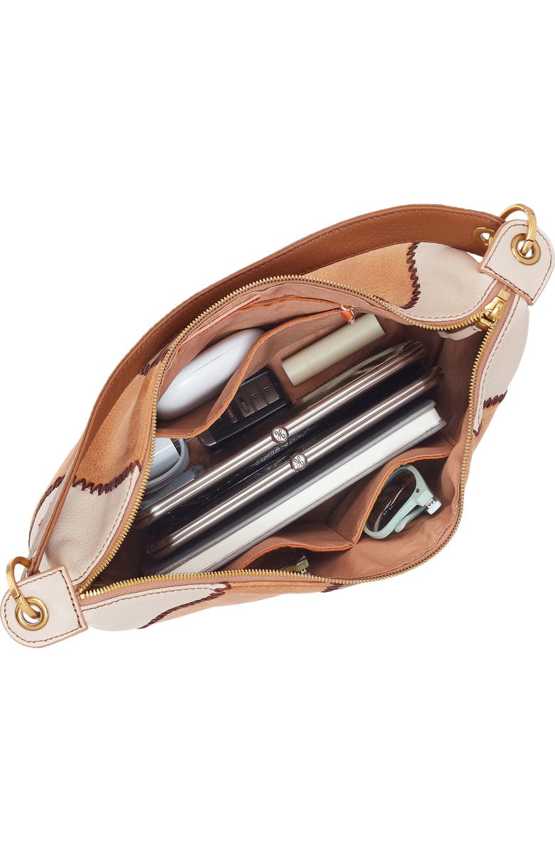 HOBO Opal Leather Shoulder Bag, Alternate, color, Timber Brown